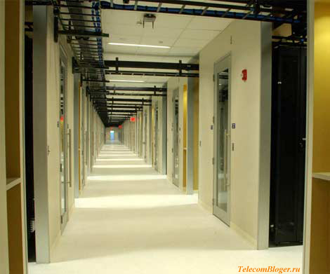 Центральный коридор ЦОД NetApp
