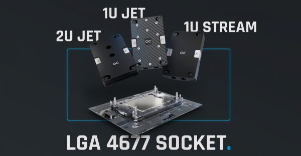 Новые водоблоки Alphacool для серверных процессоров с сокетами LGA 4677 и LGA 6096