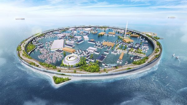 Фотоотчет: эскиз-проект плавучего города Догэн с собственным подводным ЦОД