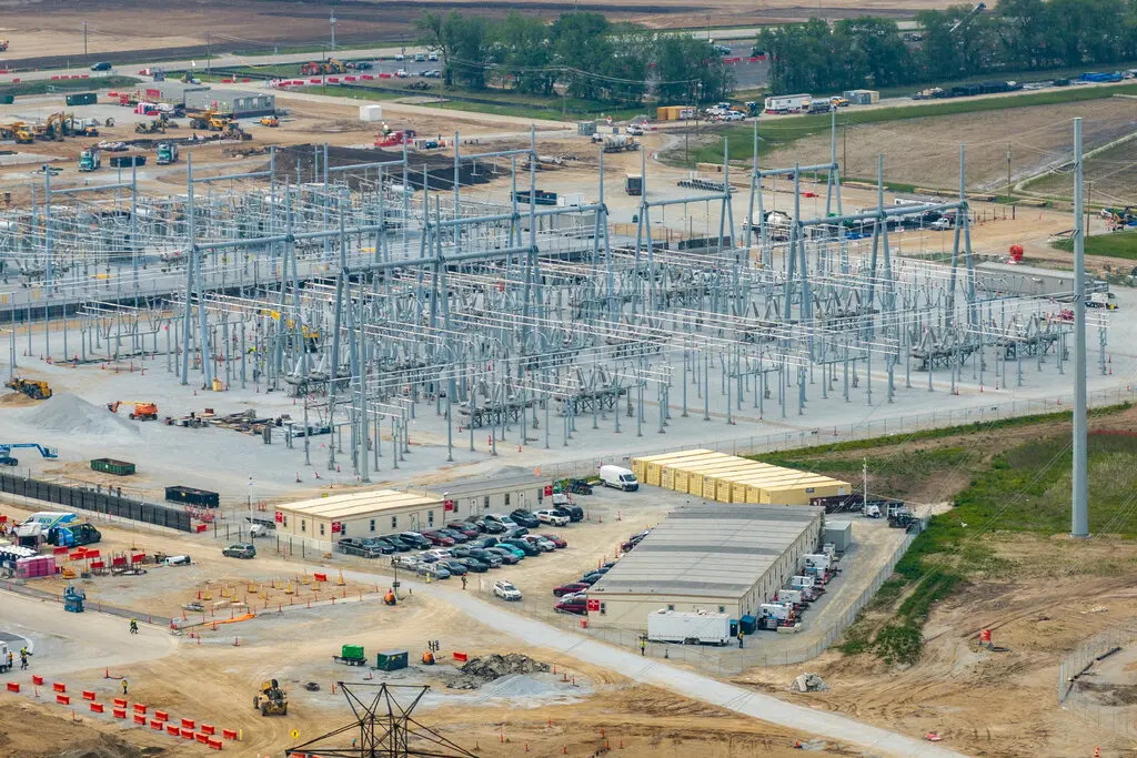 вид с воздуха на кампус Amazon Project Rainier